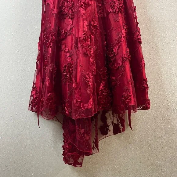 Rare Editions Big Girls Floral Soutache High-Low Social Dress, Size 14